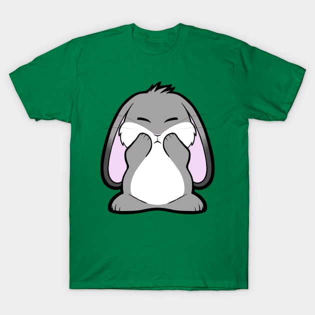 Gray Lop Bunny T-Shirt by Firestorm Fox